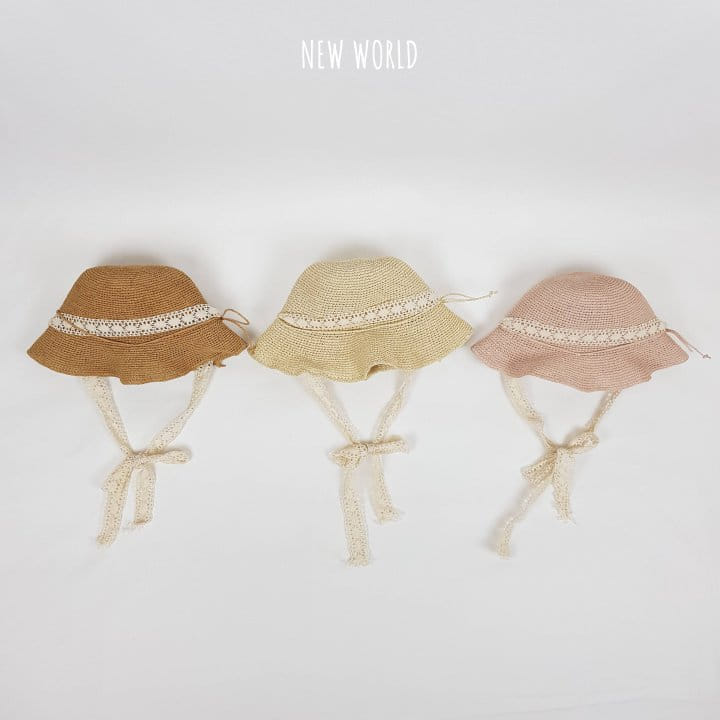New World - Korean Children Fashion - #kidsstore - Jisa Lace Pyeong Brim Hat - 4