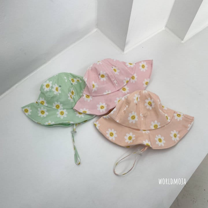 New World - Korean Children Fashion - #littlefashionista - Smile Flower Bucket Hat - 2
