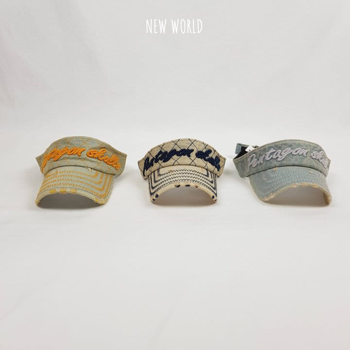 New World - Korean Children Fashion - #littlefashionista - Denim Embroidery Sun Cap - 6