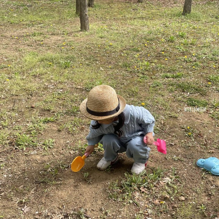 New World - Korean Children Fashion - #magicofchildhood - Chaplin Straw Hat