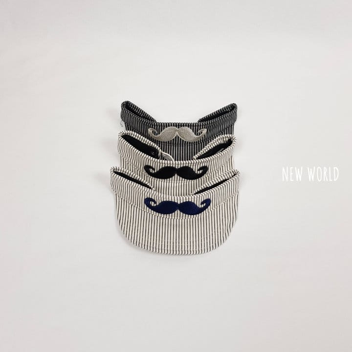 New World - Korean Children Fashion - #minifashionista - ST Mustache Sun Cap - 2