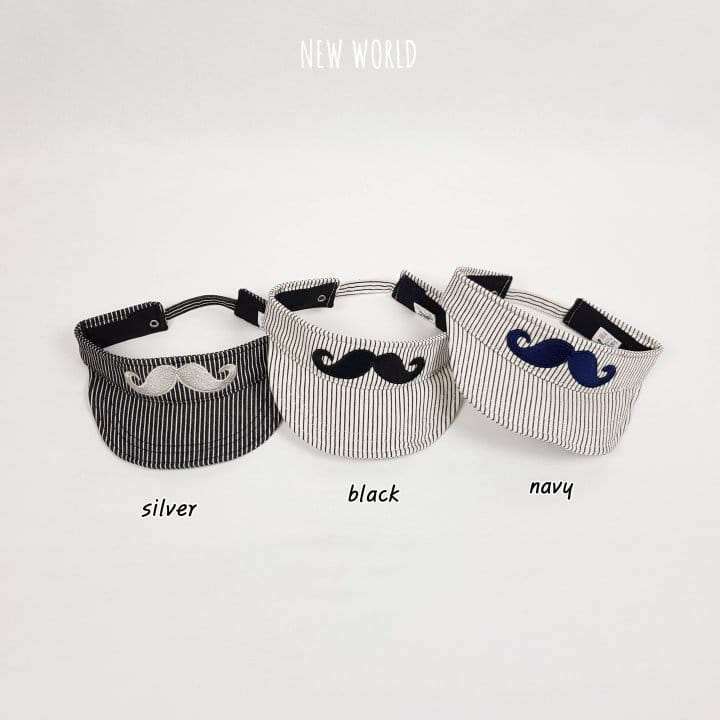New World - Korean Children Fashion - #prettylittlegirls - ST Mustache Sun Cap - 3