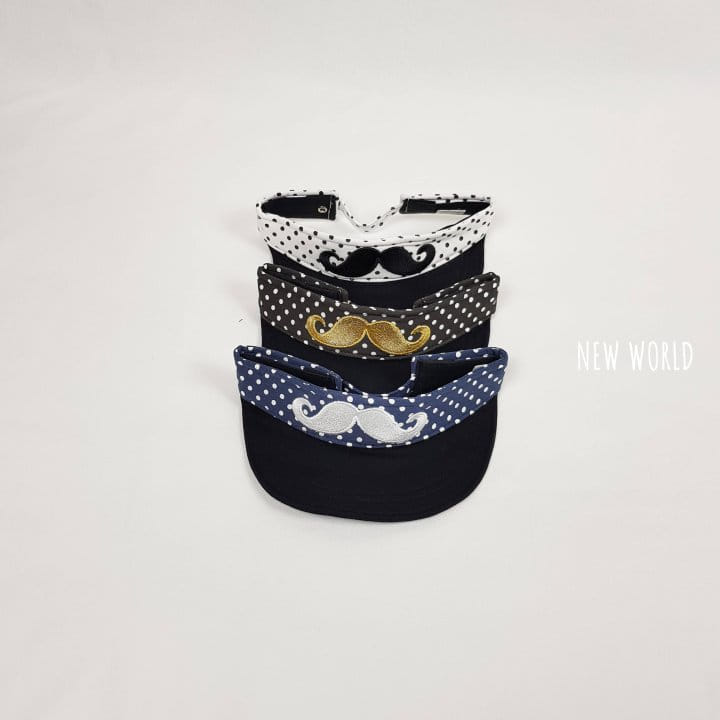 New World - Korean Children Fashion - #prettylittlegirls - Dot Mustache Sun Cap - 2