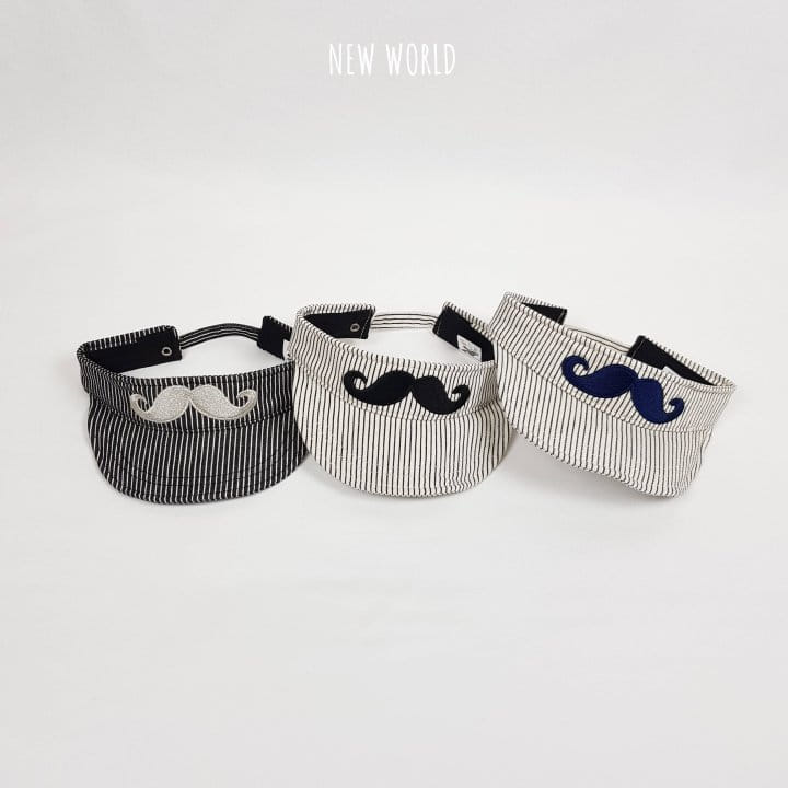 New World - Korean Children Fashion - #prettylittlegirls - ST Mustache Sun Cap - 4