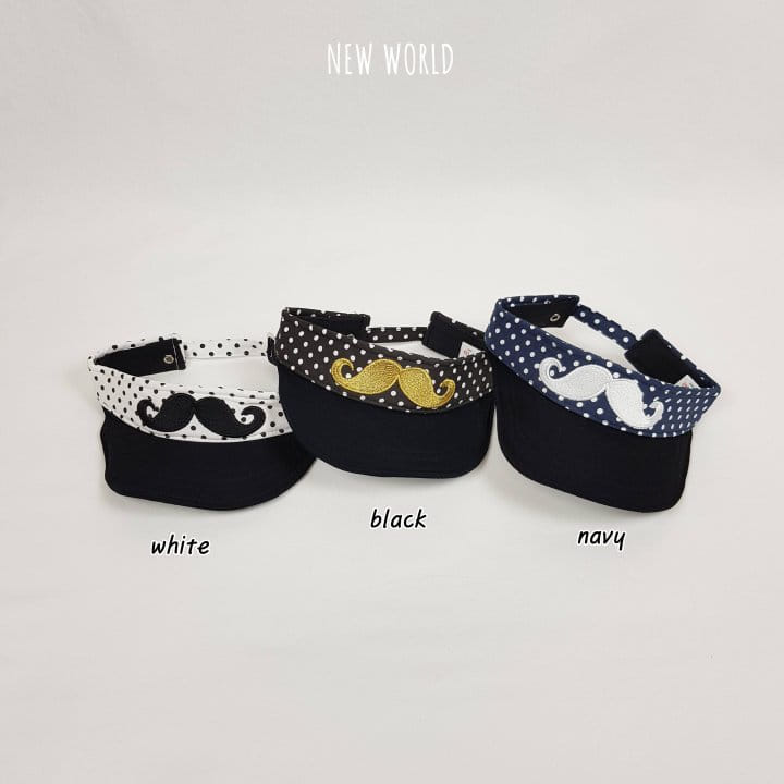 New World - Korean Children Fashion - #todddlerfashion - Dot Mustache Sun Cap - 3