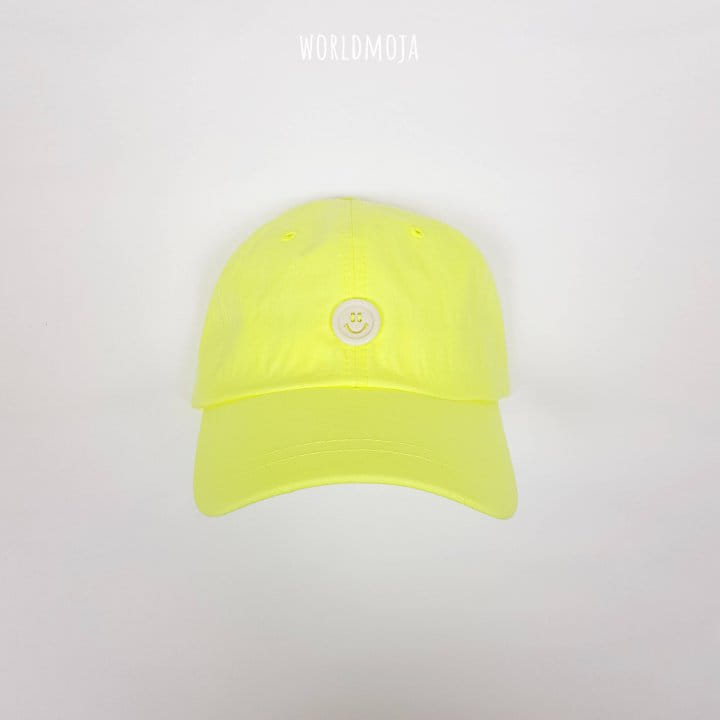 New World - Korean Children Fashion - #toddlerclothing - Neon Smile Button Ball Cap