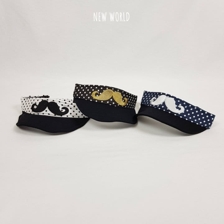 New World - Korean Children Fashion - #todddlerfashion - Dot Mustache Sun Cap - 4
