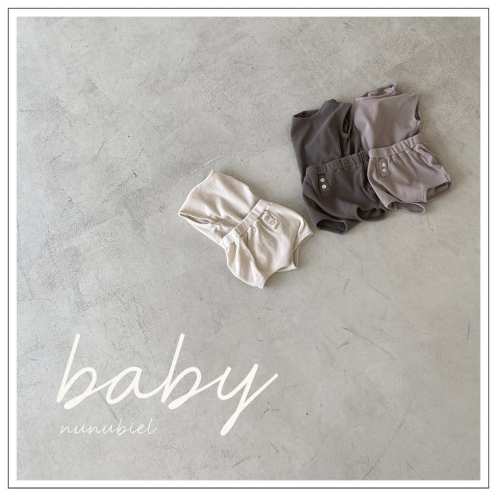 Nunubiel - Korean Baby Fashion - #babyoninstagram - Mini Waffle Top Bottom Set
