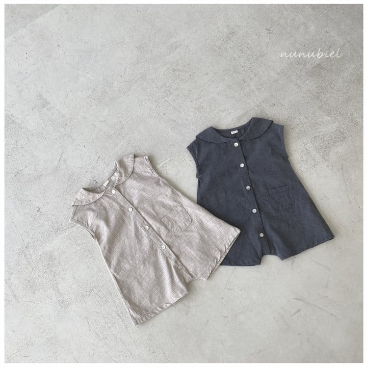 Nunubiel - Korean Baby Fashion - #babyootd - Slub Romper - 3