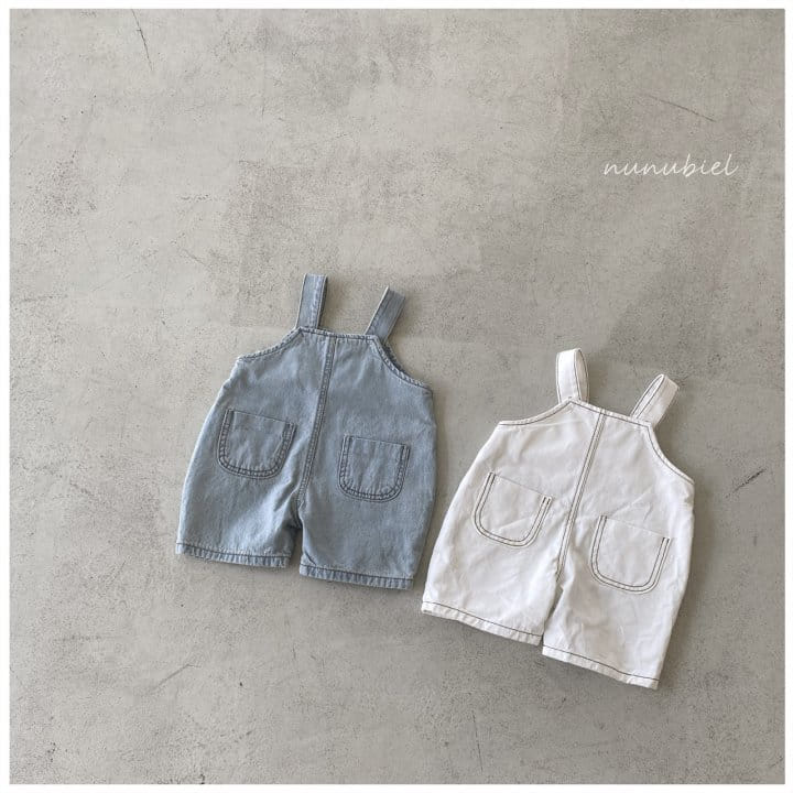 Nunubiel - Korean Children Fashion - #discoveringself - Pocket Dungarees Pants - 4
