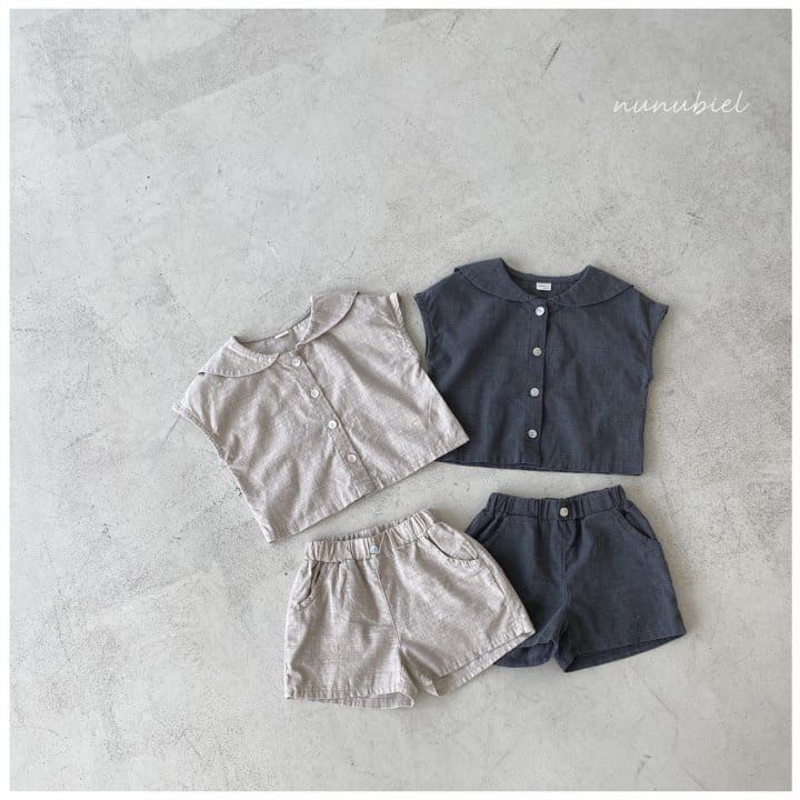 Nunubiel - Korean Children Fashion - #kidsstore - Slub Top Bottom Set - 3