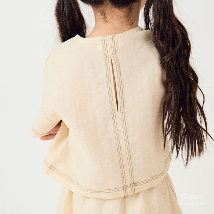O Wen - Korean Children Fashion - #childrensboutique - Coachella Slit Skirt Top Bottom Set - 11