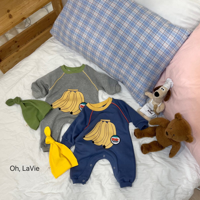 Oh lavie - Korean Baby Fashion - #babyootd - Banana Body Suit - 10