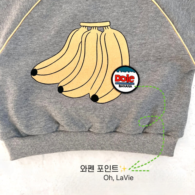 Oh lavie - Korean Children Fashion - #childrensboutique - Banana Wappen Sweatshirt - 5