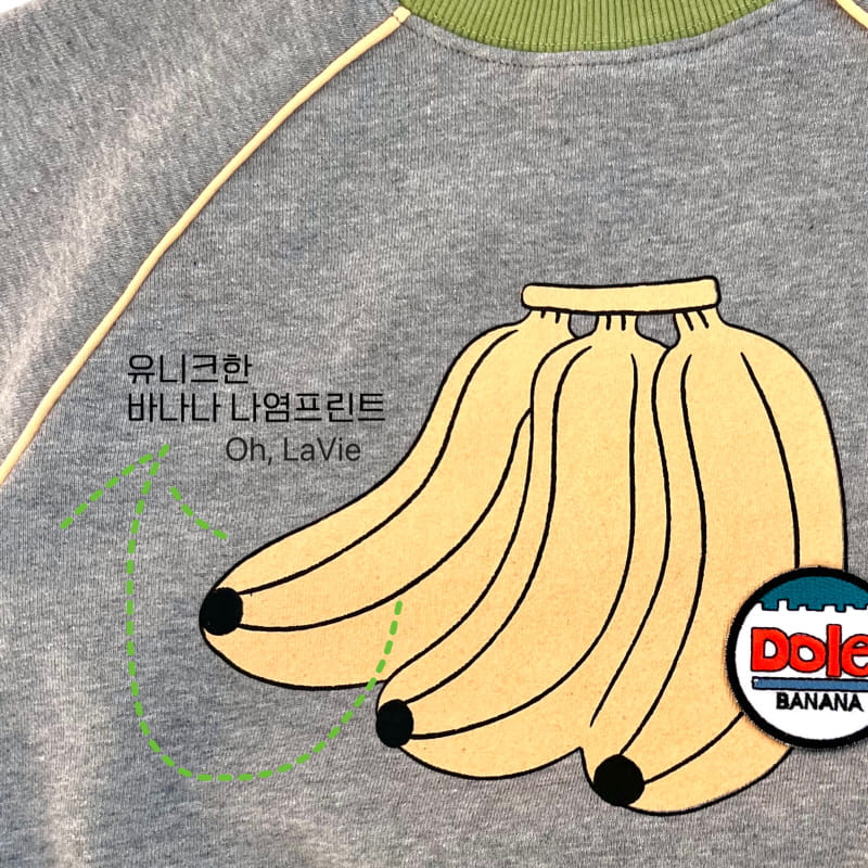 Oh lavie - Korean Children Fashion - #fashionkids - Banana Wappen Sweatshirt - 8