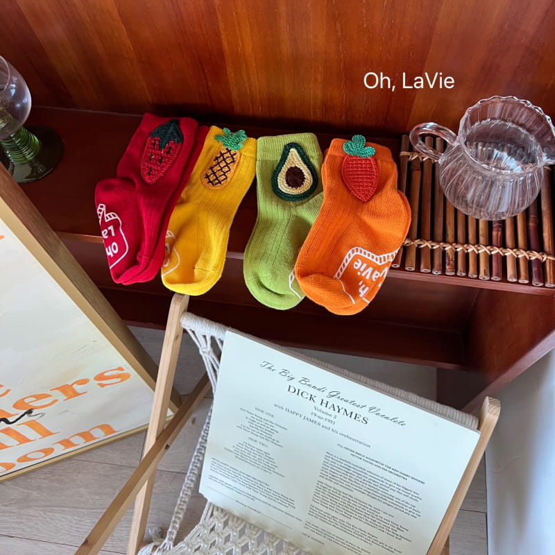 Oh lavie - Korean Children Fashion - #Kfashion4kids - Fruit Socks - 4