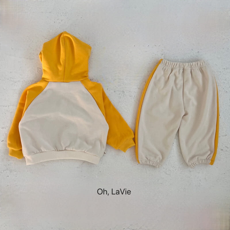 Oh lavie - Korean Children Fashion - #magicofchildhood - M Donald Hoody Top Bottom Set - 2