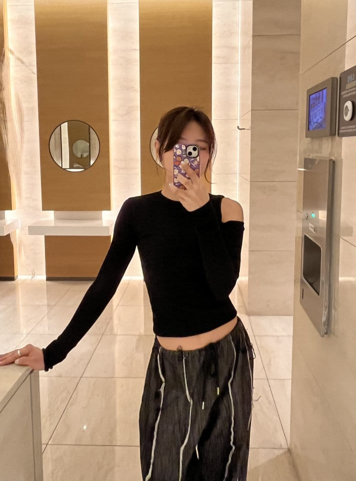 One the woman - Korean Women Fashion - #momslook - Adder Rib Tee - 6