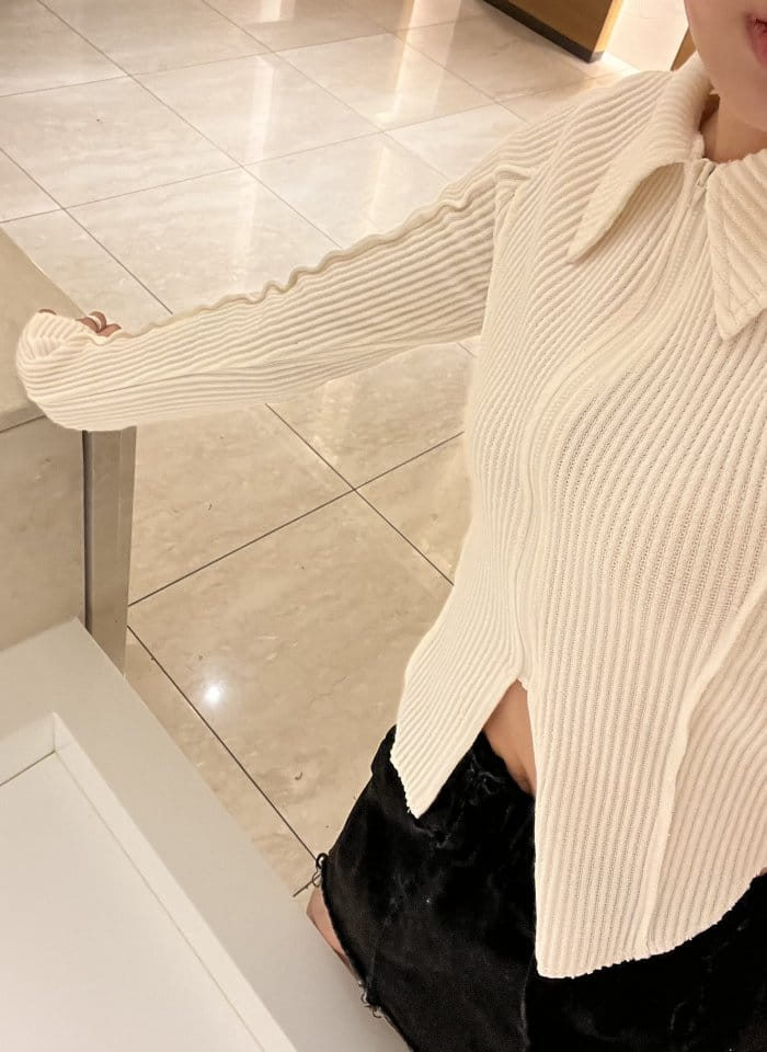 One the woman - Korean Women Fashion - #momslook - Volume Collar Jumper - 7