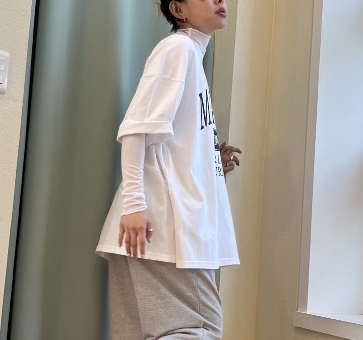 One the woman - Korean Women Fashion - #womensfashion - Local Slit Tee - 4