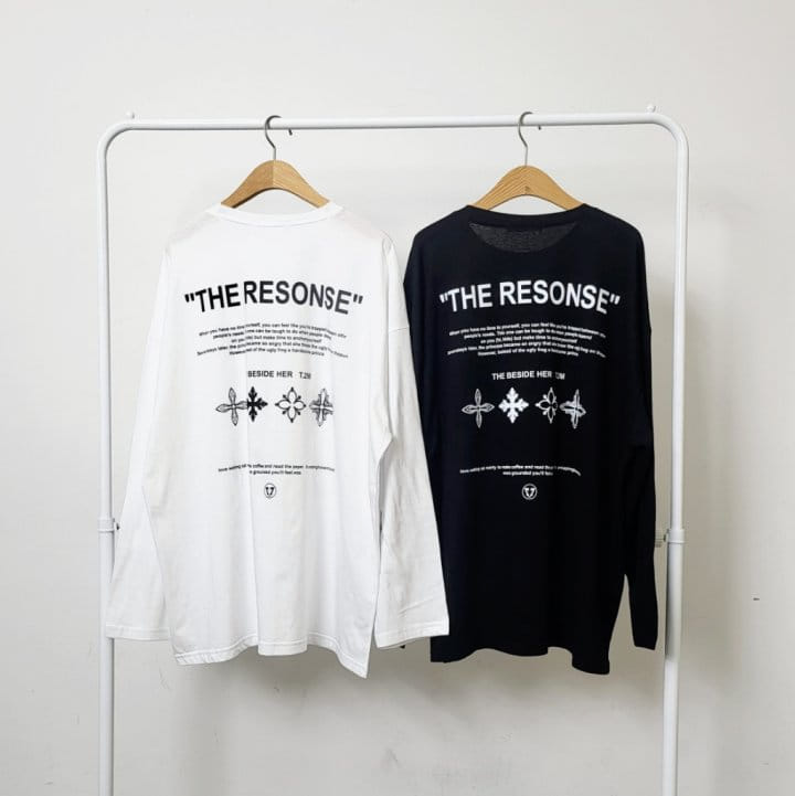 One the woman - Korean Women Fashion - #shopsmall - Cross Over Tee