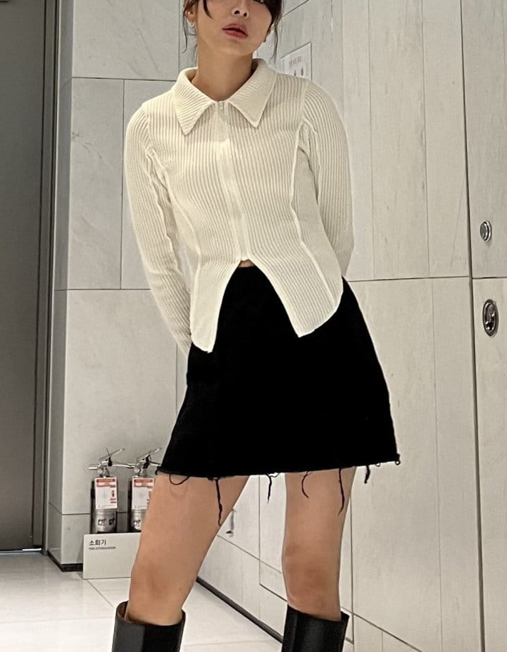 One the woman - Korean Women Fashion - #momslook - Volume Collar Jumper - 4