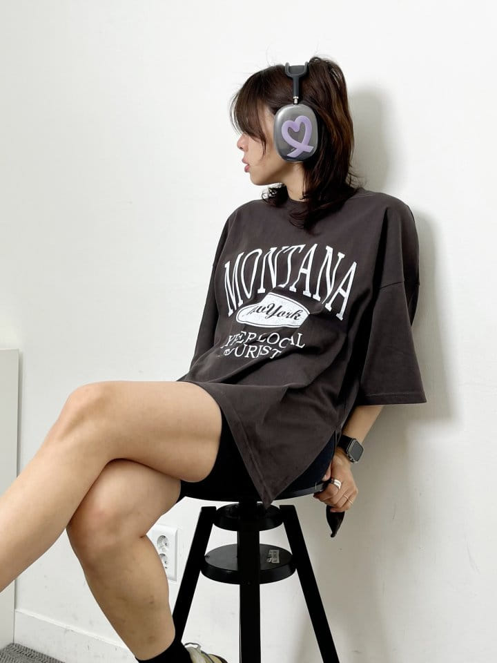 One the woman - Korean Women Fashion - #womensfashion - Local Slit Tee - 5