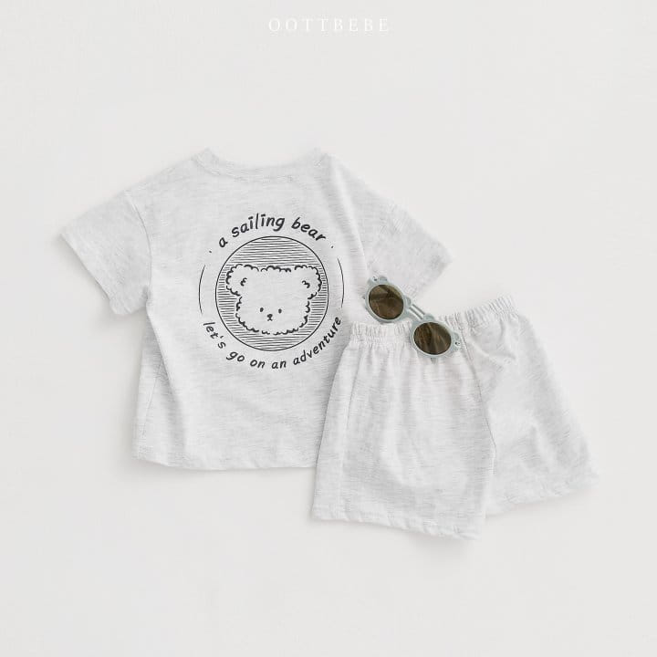 Oott Bebe - Korean Baby Fashion - #babylifestyle - Sailing Top Bottom Set - 6