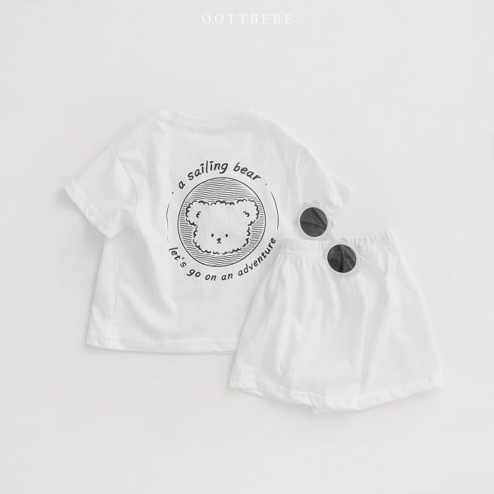 Oott Bebe - Korean Baby Fashion - #babyoninstagram - Sailing Top Bottom Set - 7