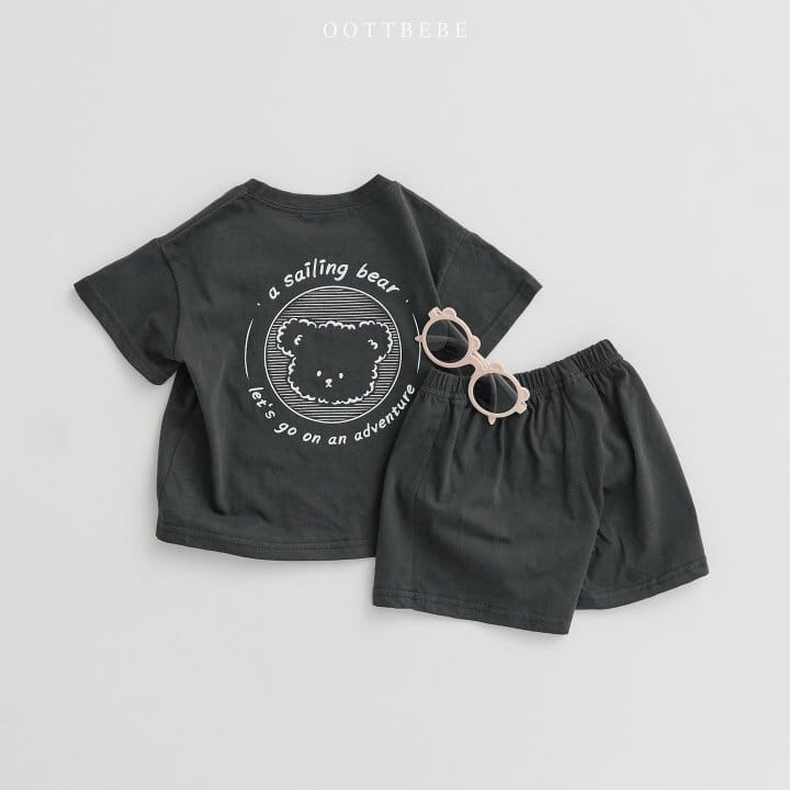 Oott Bebe - Korean Baby Fashion - #babyootd - Sailing Top Bottom Set - 8