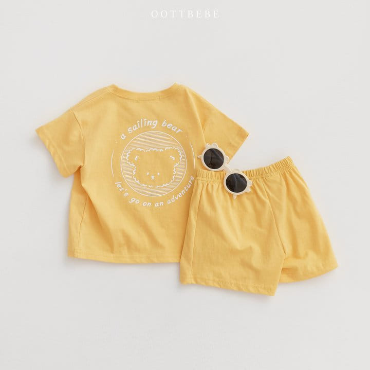 Oott Bebe - Korean Baby Fashion - #babyoutfit - Sailing Top Bottom Set - 9