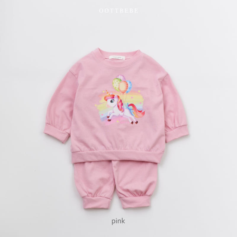 Oott Bebe - Korean Children Fashion - #Kfashion4kids - Unicon Top Bottom Set - 5