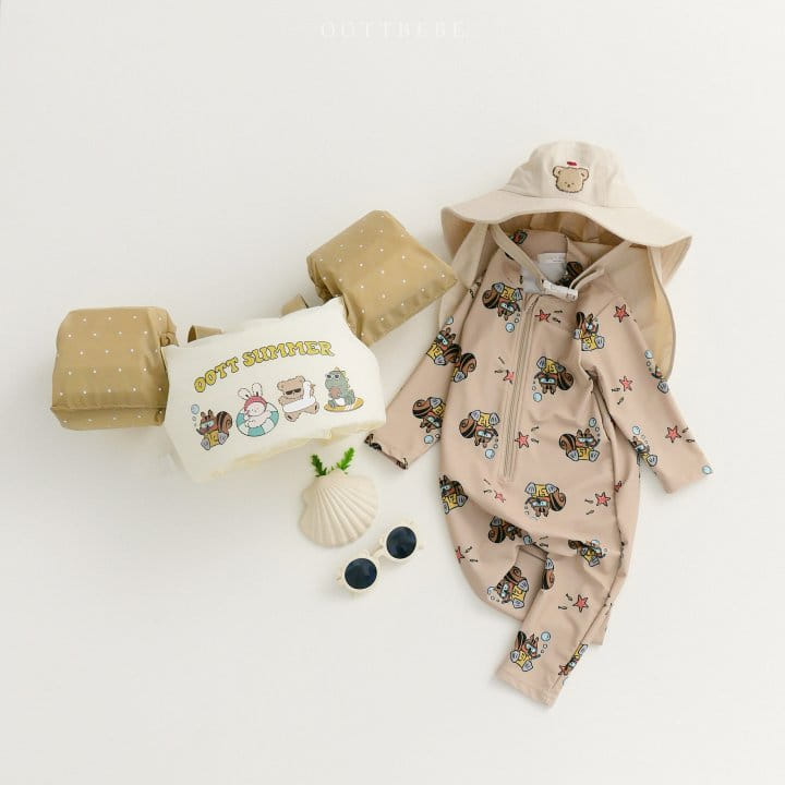 Oott Bebe - Korean Children Fashion - #Kfashion4kids - Aqua Flap Cap - 9