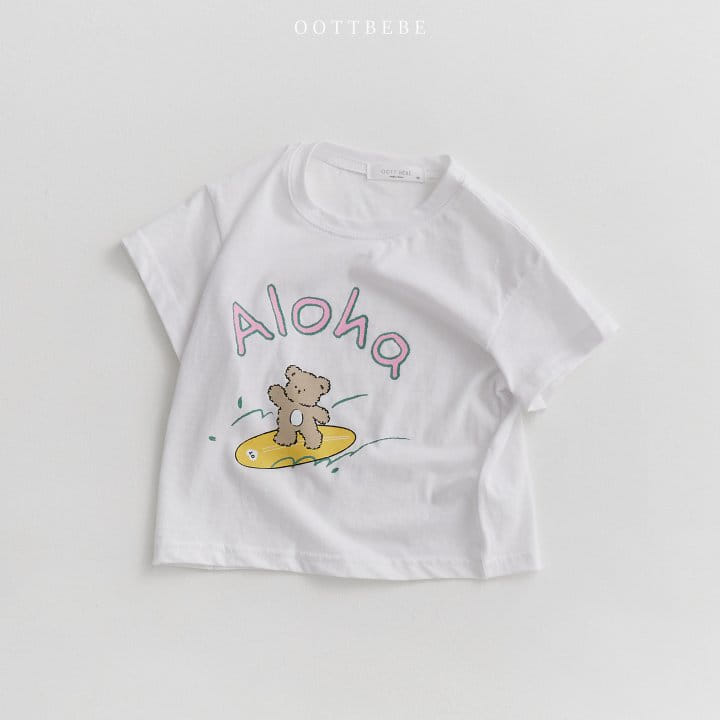 Oott Bebe - Korean Children Fashion - #Kfashion4kids - Aloha Short Sleeve Tee - 5