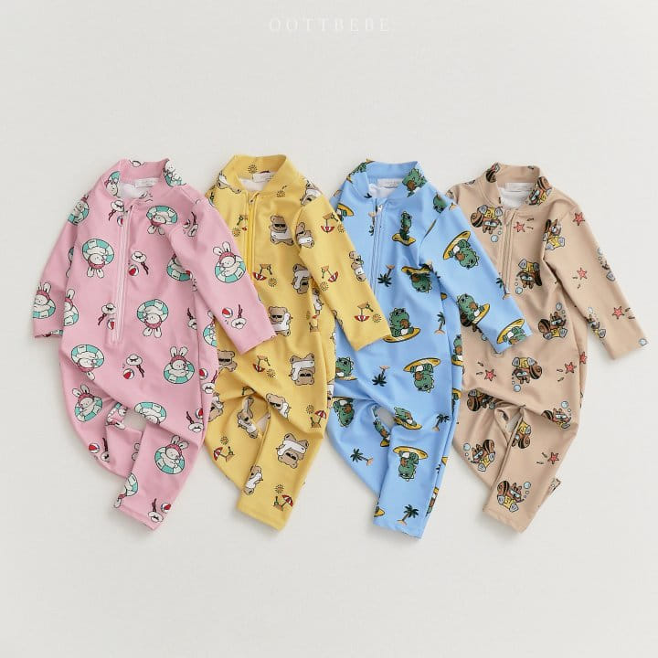 Oott Bebe - Korean Children Fashion - #childrensboutique - Lash Guard Body Suit