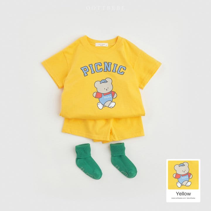 Oott Bebe - Korean Children Fashion - #designkidswear - 24 Picnic Top Bottom Set - 4