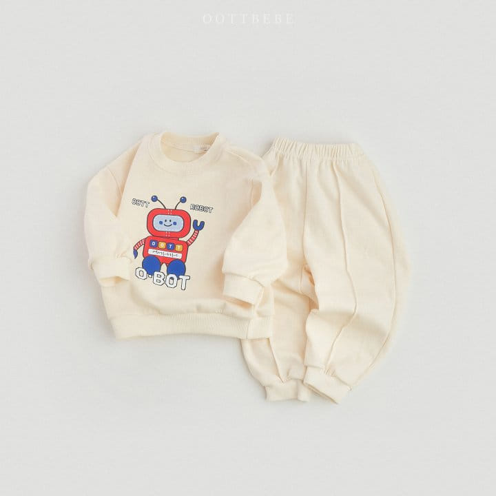 Oott Bebe - Korean Children Fashion - #fashionkids - Robot Top Bottom Set - 8