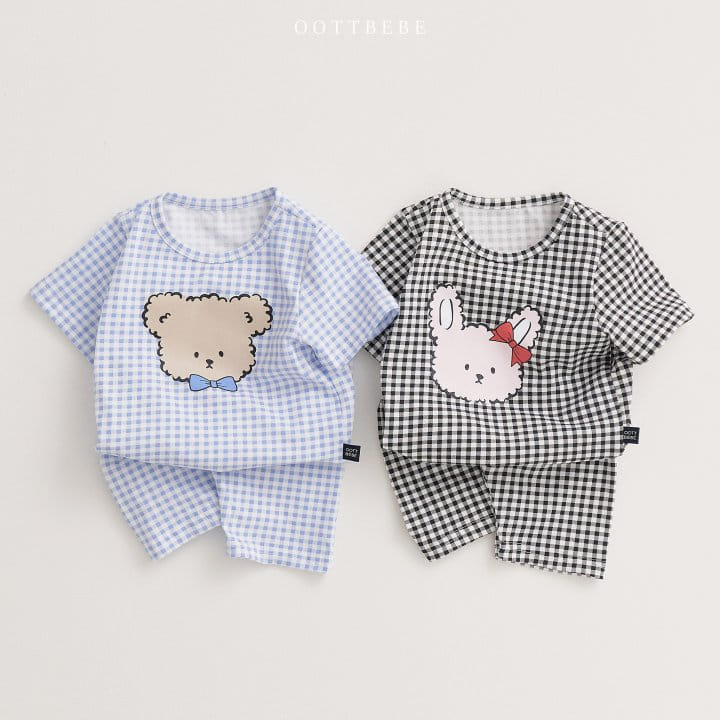 Oott Bebe - Korean Children Fashion - #littlefashionista - Oott Check Easy Wear