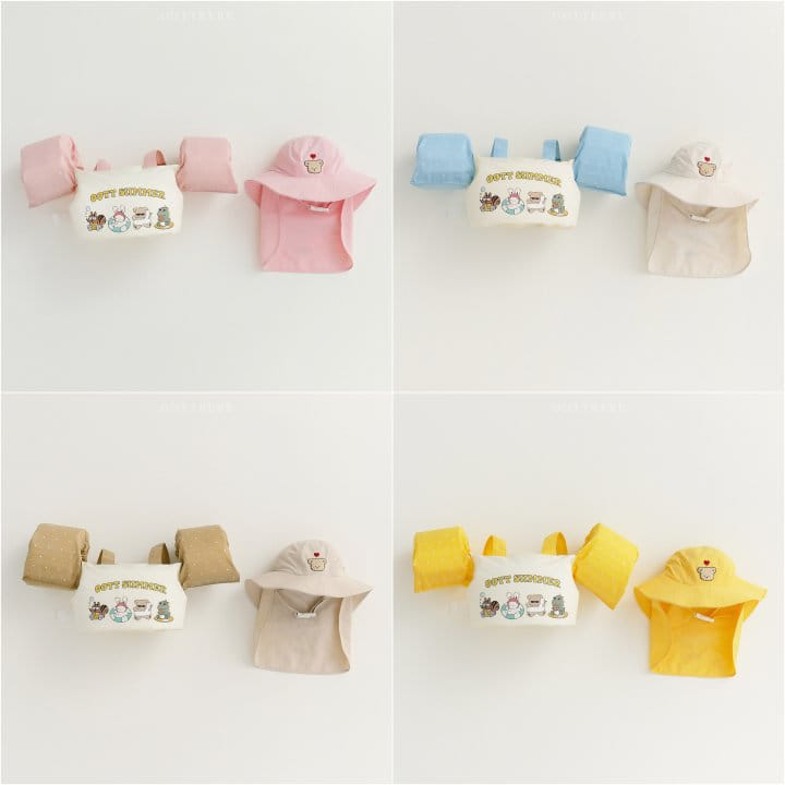 Oott Bebe - Korean Children Fashion - #magicofchildhood - Aqua Flap Cap - 11