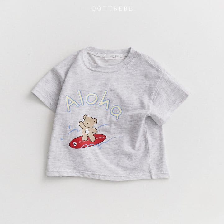 Oott Bebe - Korean Children Fashion - #magicofchildhood - Aloha Short Sleeve Tee - 7
