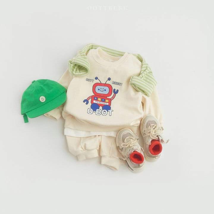 Oott Bebe - Korean Children Fashion - #prettylittlegirls - Robot Top Bottom Set - 2
