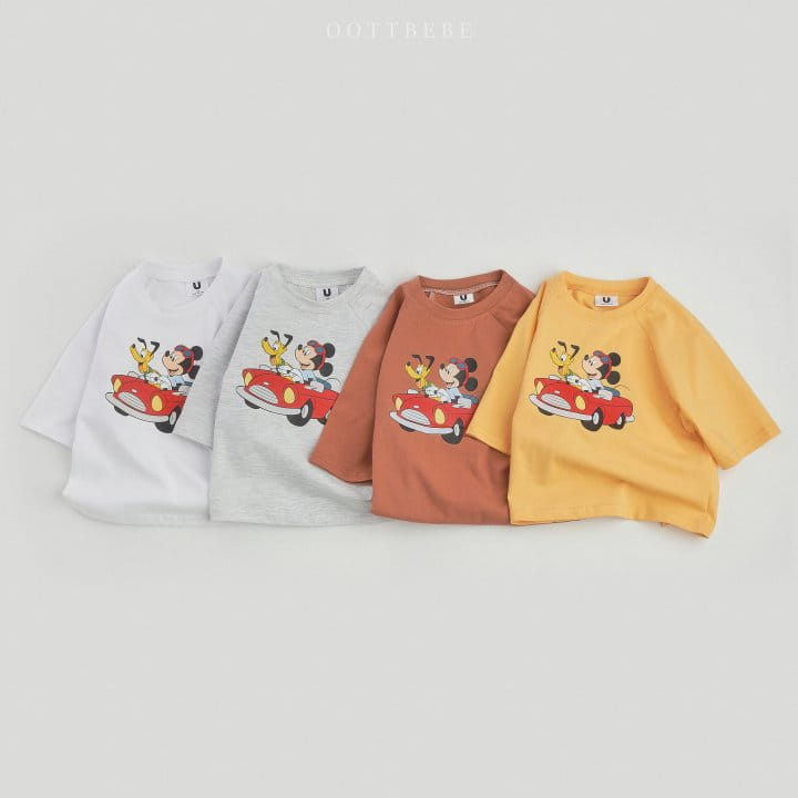 Oott Bebe - Korean Children Fashion - #prettylittlegirls - Car M Raglan Tee