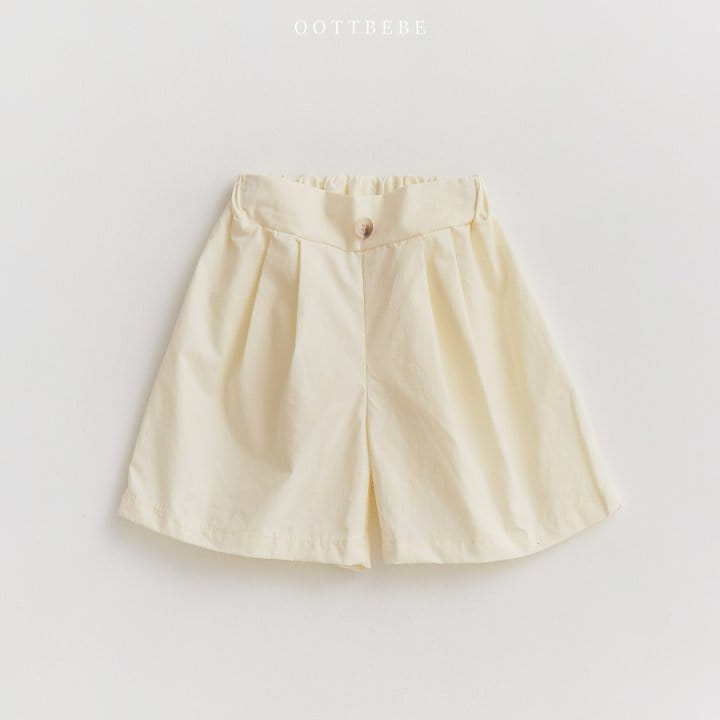 Oott Bebe - Korean Children Fashion - #todddlerfashion - Button Bermuda Pants - 6
