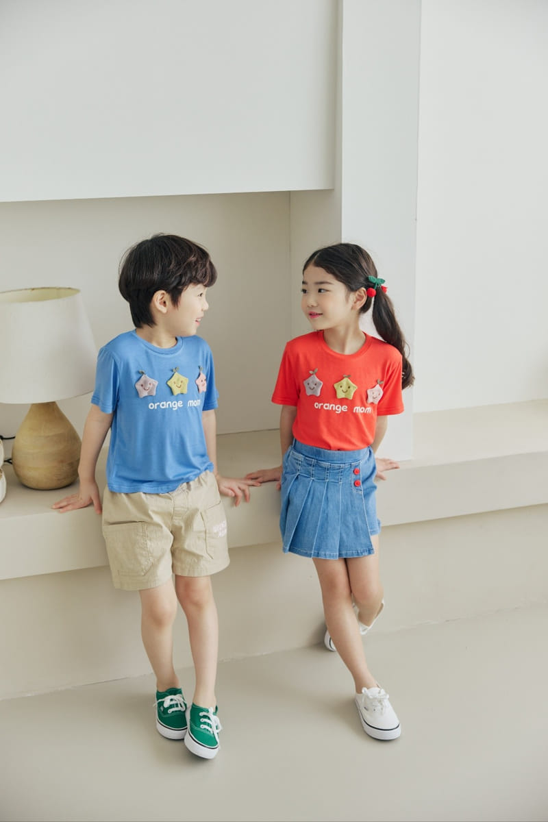 Orange Mom - Korean Children Fashion - #childofig - Star Tee
