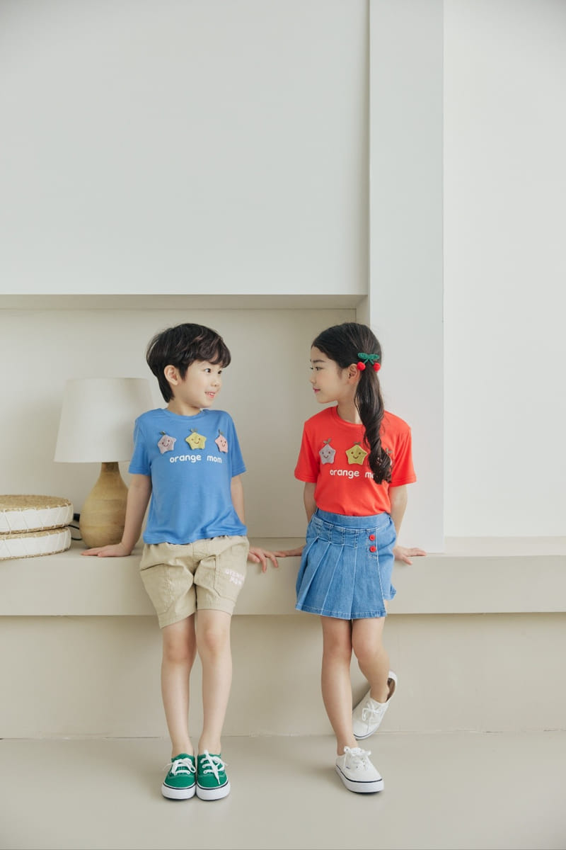 Orange Mom - Korean Children Fashion - #childofig - Star Tee - 2