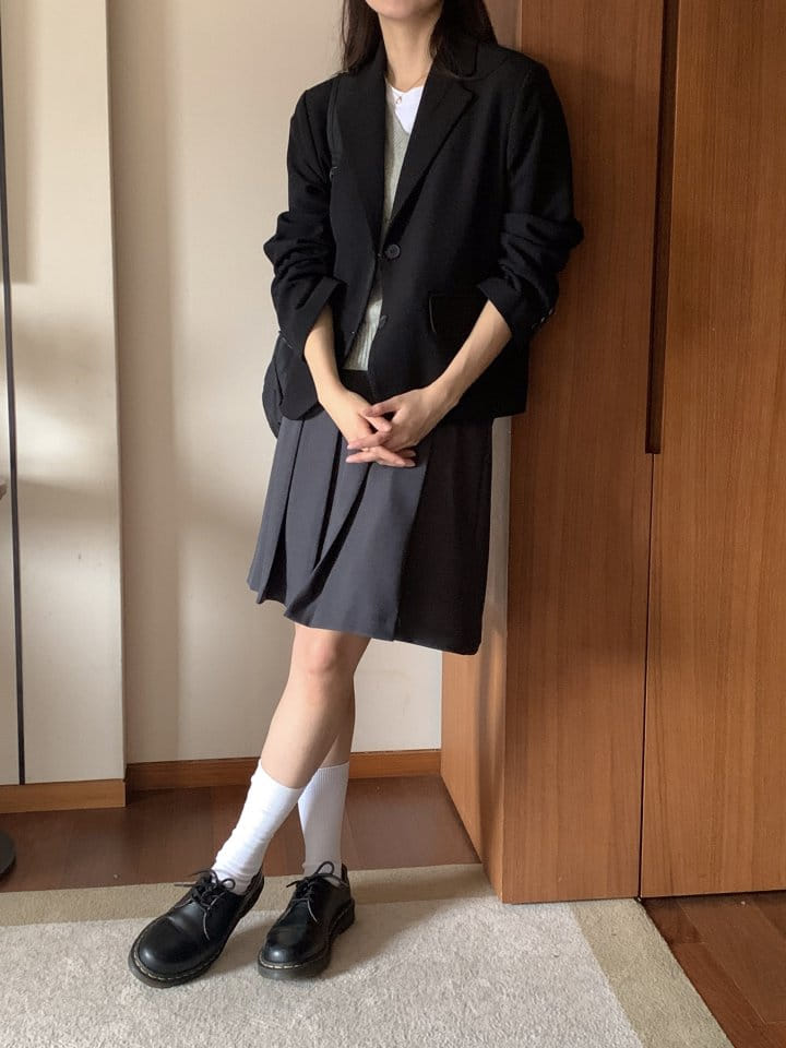 Osense - Korean Women Fashion - #momslook - Classic Crop Jacket - 3