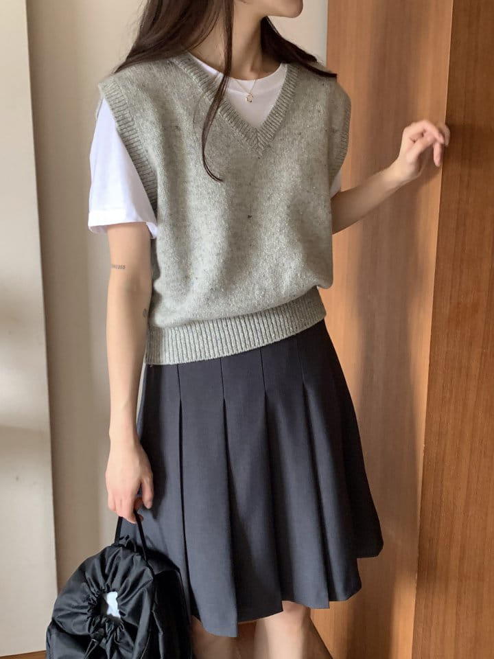 Osense - Korean Women Fashion - #momslook - Two Way Wrinkle Skirt