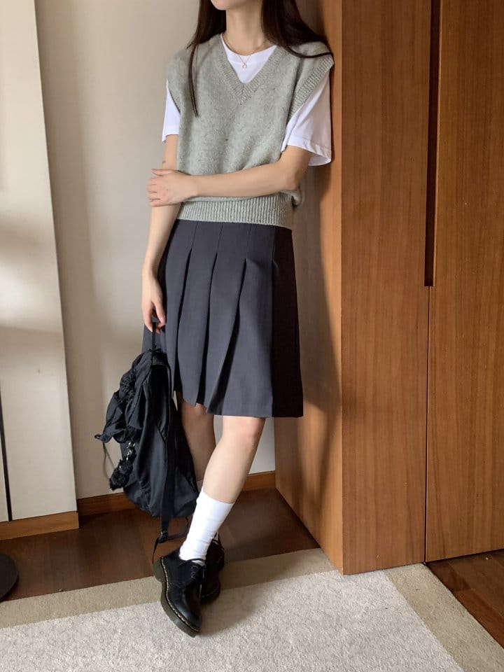 Osense - Korean Women Fashion - #restrostyle - Two Way Wrinkle Skirt - 6