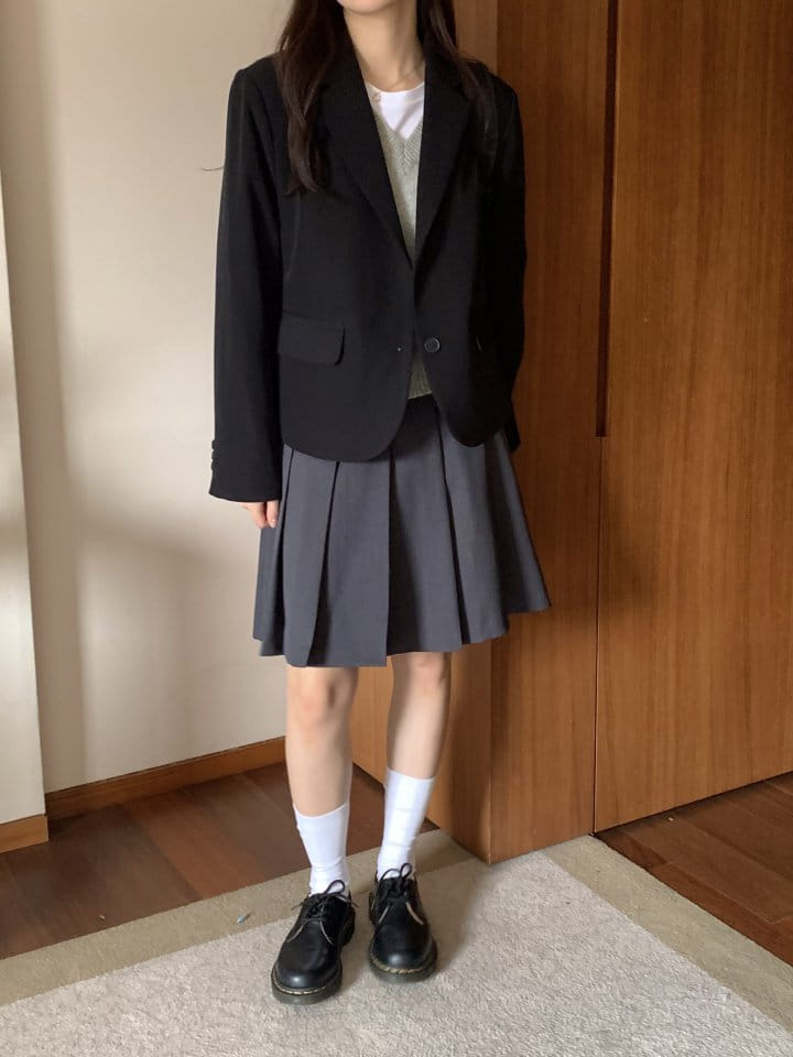 Osense - Korean Women Fashion - #thatsdarling - Classic Crop Jacket - 11