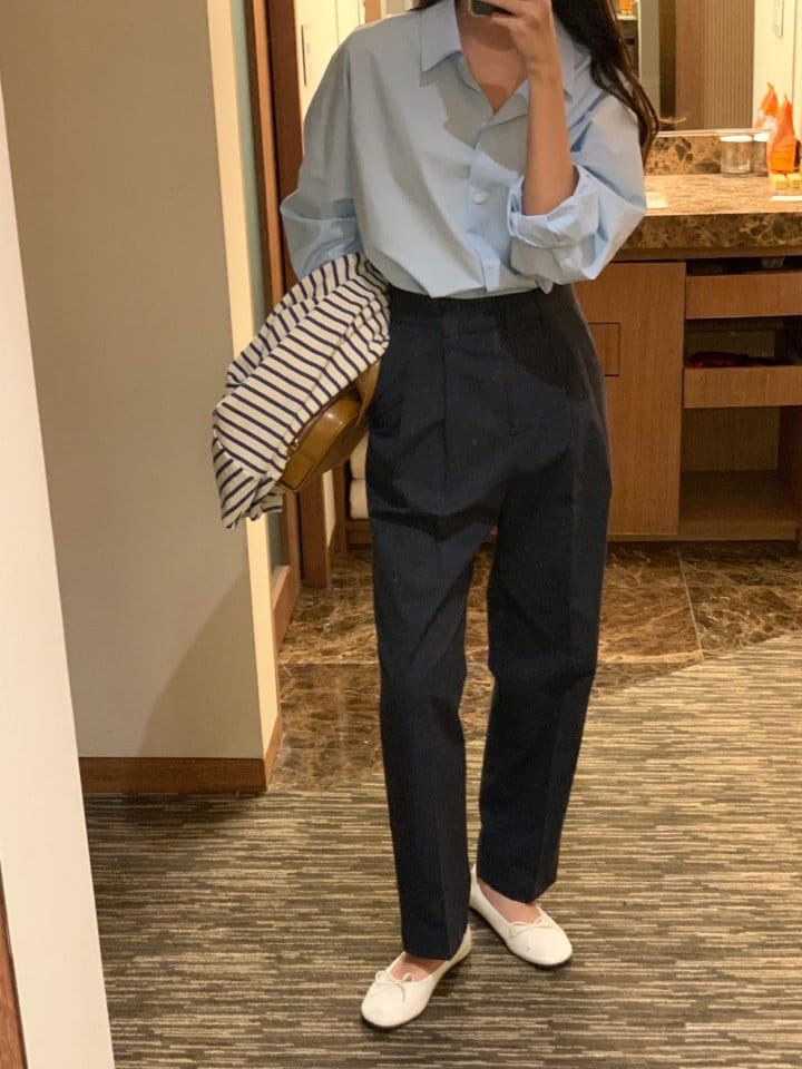 Osense - Korean Women Fashion - #thatsdarling - Pastel Basic Shirt - 10